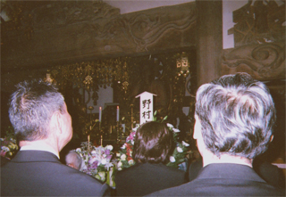 野村さんの墓前祭（浄発願寺10/16）