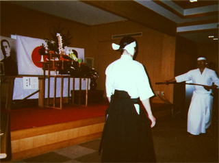 野分祭で。真剣による奉納演武