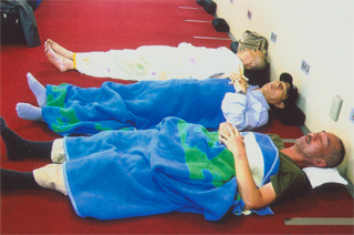 帰りの船の中です