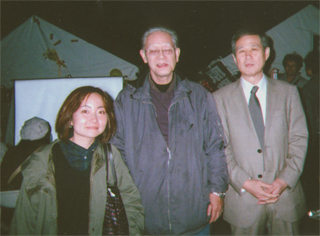 塩見さんを激励しました（10/29）