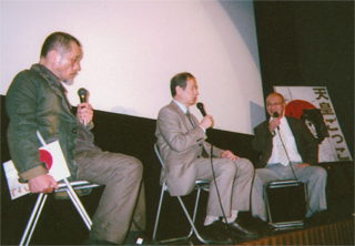 大浦監督（左）、植垣康博さん（右）