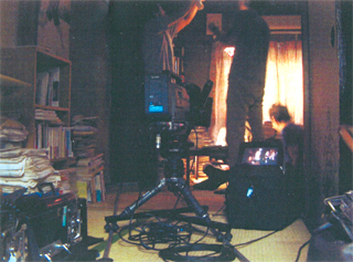 部屋を大改造して撮影