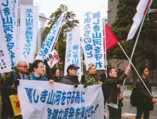 先頭を歩きました。６キロも