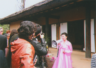 金日成主席の生家で