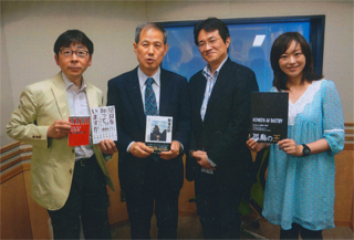 本間龍さんと。文化放送で