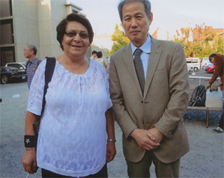 来日したライラさん（6/3）