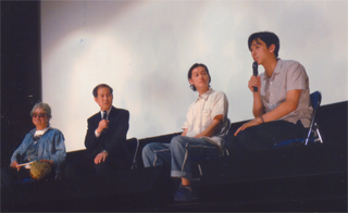 若松監督、鈴木、井浦新さん、満島真之介さん