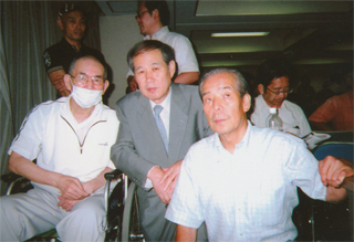 林健治さん、鈴木、飛松五男さん