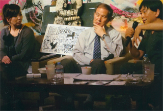 松田美由紀さん（左）、宮台真司さん（右）と（8/1）