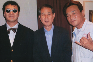 北芝健さん（左）、北野誠さん（右）と（8/31）