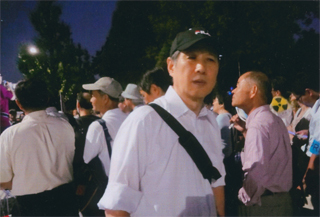 官邸前抗議デモで（9/7）