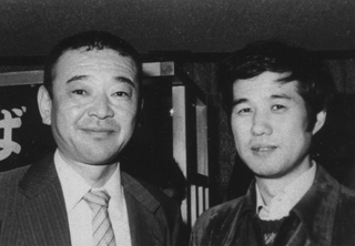 唐牛健太郎さんと（1982年３月）