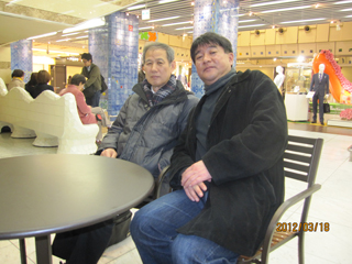 今年の３月、京都駅の駅前の地下街にて