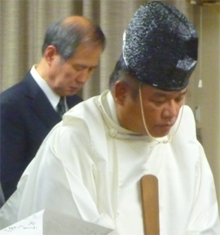 野分祭（11/24）斎主の島田康夫さん