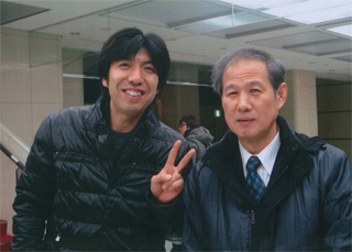 Ｗコロン真打ち昇進を祝う会で。ねづっちと（11/30）