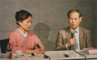 講談のあと、２人で対談