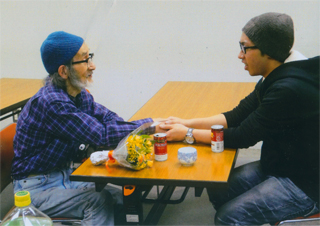 お孫さんと感動の対面