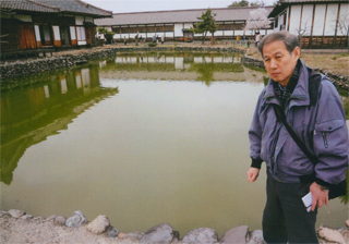 ここで水泳の練習をしたんです