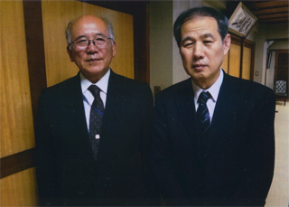 全生庵で羽毛田さんと