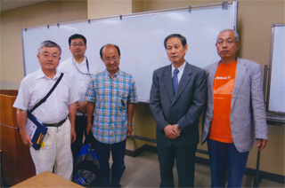 終わって、主催者の人々と