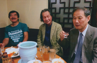 対談後、壺酒を飲みました