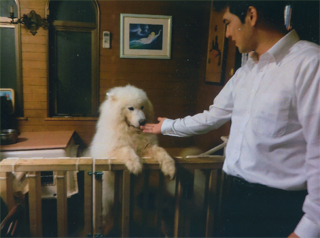 息子さんと愛犬と