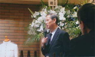 私も挨拶しました