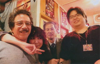 平野店長。石坂啓さん。息子さんと