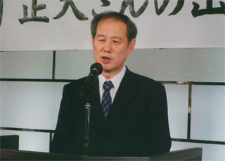 私も挨拶しました