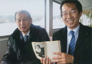 笠原良二氏と。直島で