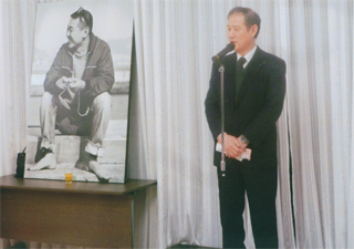 私も挨拶しました