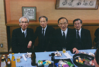 安東巖氏（左）とも久しぶりに会いました