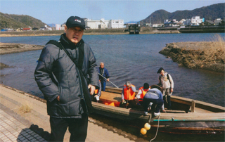 渡し舟に乗りました