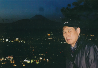 山頂に着いたら、夜でした