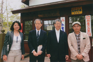 塩狩峠記念館で
