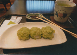 「ずんだ茶寮」のずんだセット