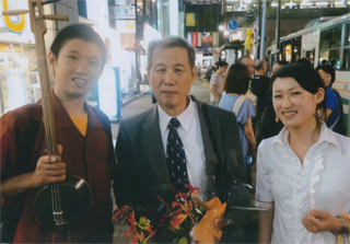 岡大介さんと。噂の「連赤的美女」