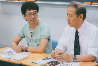 吉田剛先生と合同授業。8/9