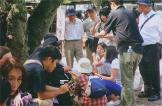 台湾の元兵士の話を聞いてます