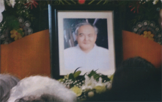 小田原紀雄さんの告別式