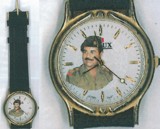 これが噂の「フセイン時計」