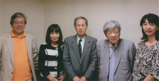 田原さんを囲んで。文化放送で