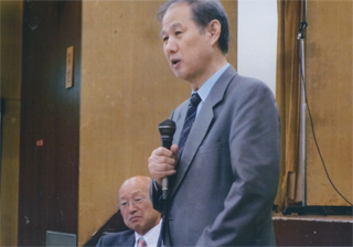 私も挨拶しました