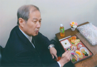 お昼の弁当が豪華でした