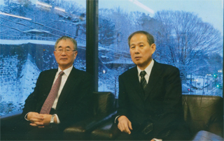 講演後、森越さんと