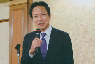 姜尚中さん。「アエラ」忘年会で。12/22