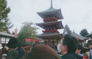 成田山の三重塔