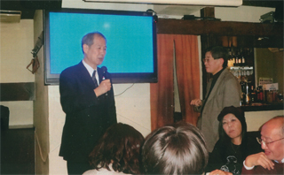 鹿砦社の新年会で。1/13（火）