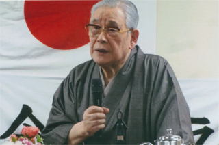 講演する森田実さん。1/14（水）