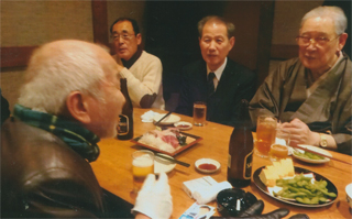 西部邁さん（手前）と森田さん